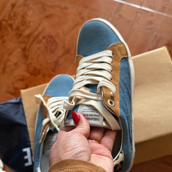 Zadig & Voltaire Blue and Brown Sneakers - Picture 7 of 9
